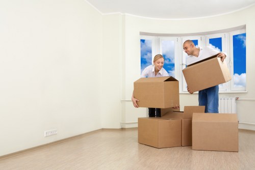 Satisfied customer receiving final unpacked items in Finchley