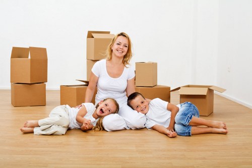 Professionals preparing a move in Finchley