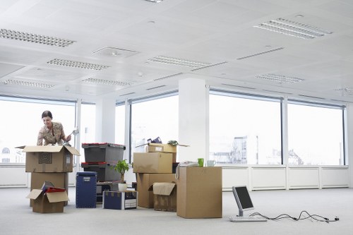 Professional movers handling items with care